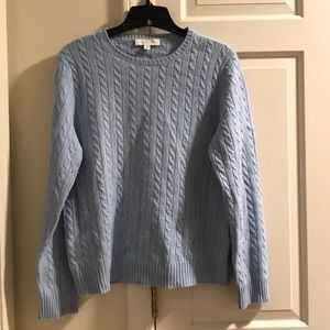 Large ice blue color sweater from Ann Taylor